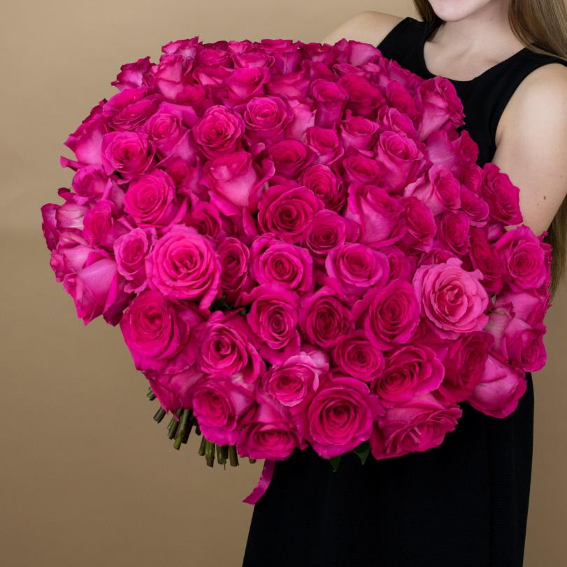 Розовые розы 40 см