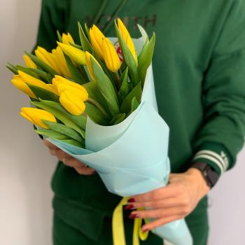 Тюльпаны жёлтые 15 шт код товара: 16900srtv
